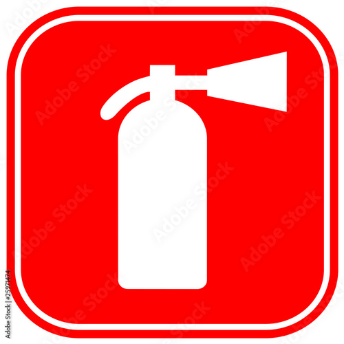 Fire extinguisher sign