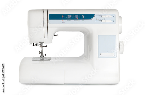 Sewing machine isolated photo