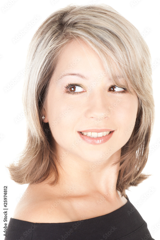young beautiful smiling woman young beautiful smiling woman