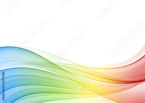 Abstract multicolor wave