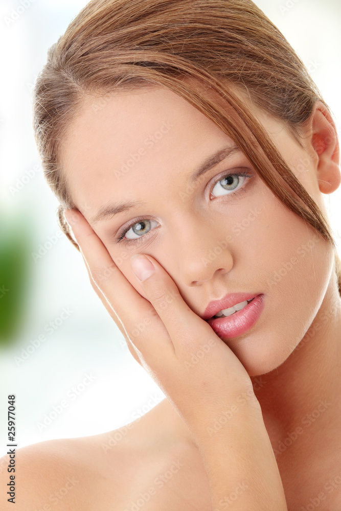 Portrait of Fresh and Beautiful woman Portrait of Fresh and Beautiful woman
