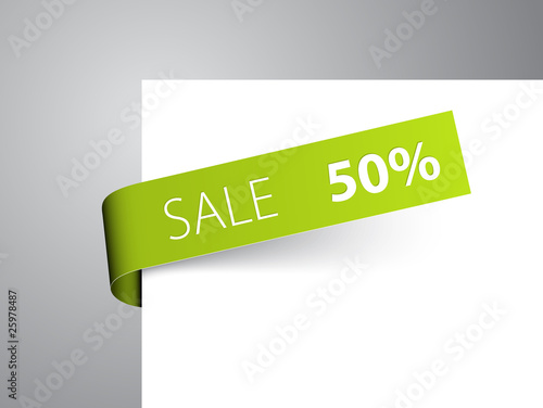 Green paper tag