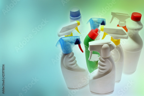 Cleaning bottles photo