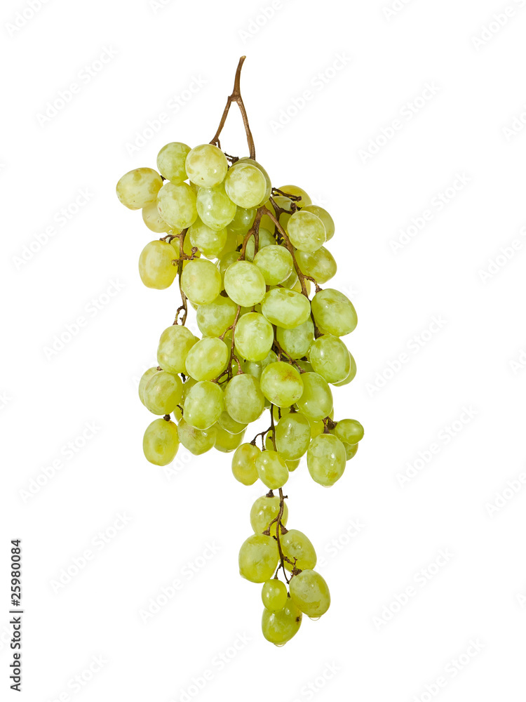 Bunch of ripe grapes on a white background Bunch of ripe grapes on a white background