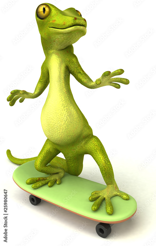Naklejka premium Lézard