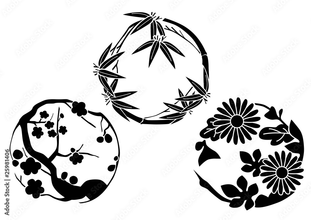 和柄模様3 Stock ベクター Adobe Stock