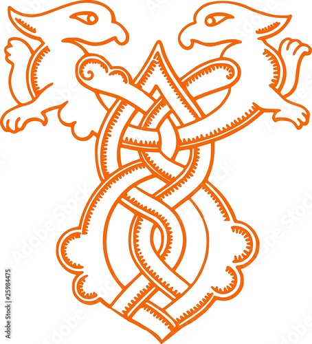 Fototapeta Russian ornamental pattern