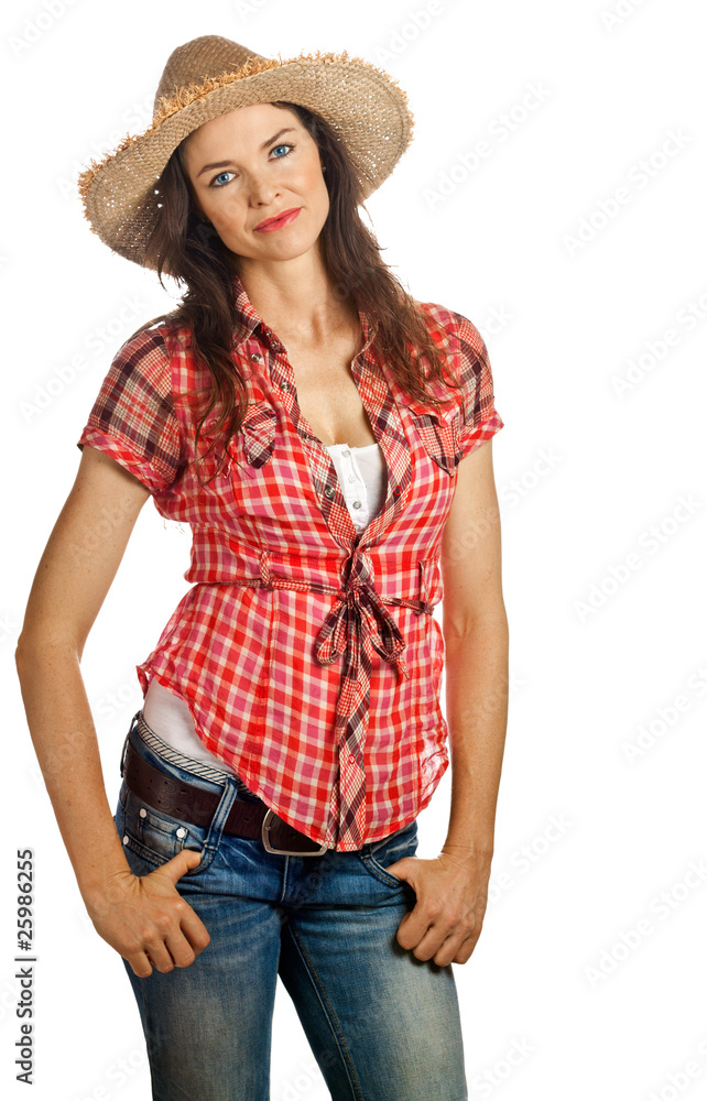 Isolated portrait of a beautiful young woman with attitude Isolated portrait of a beautiful young woman with attitude