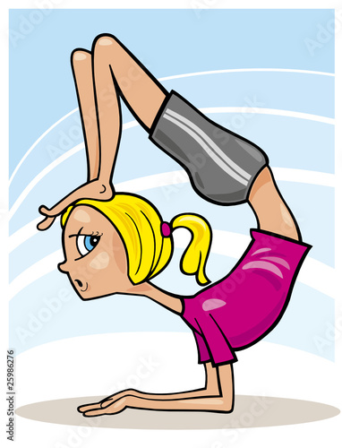 girl practice yoga
