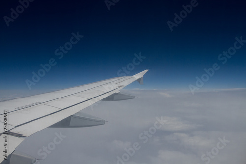 View of a plane window