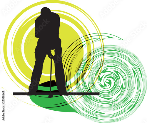 Golfer illustration