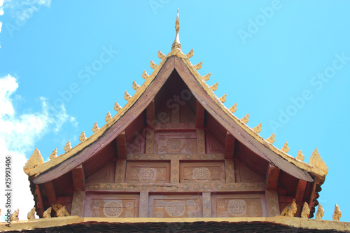 Gable on archway of Phra Tat Luang