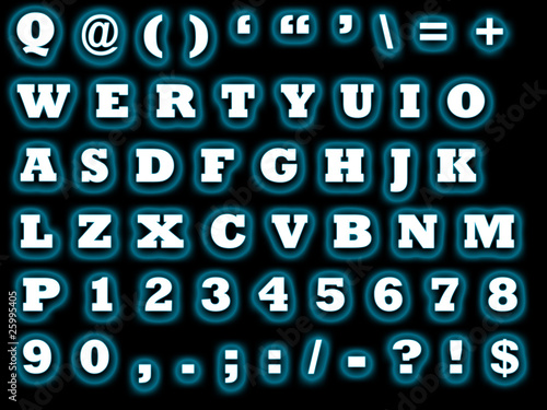 Wallpaper Mural alphabet qwerty Torontodigital.ca