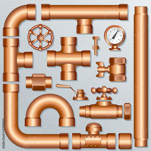 Brass Pipelines and Construction elements