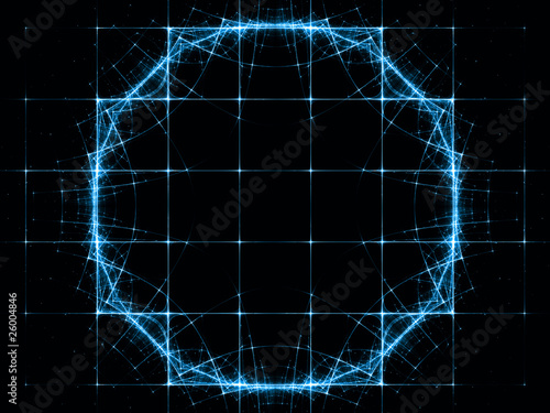 Abstract Geometric Space Grid