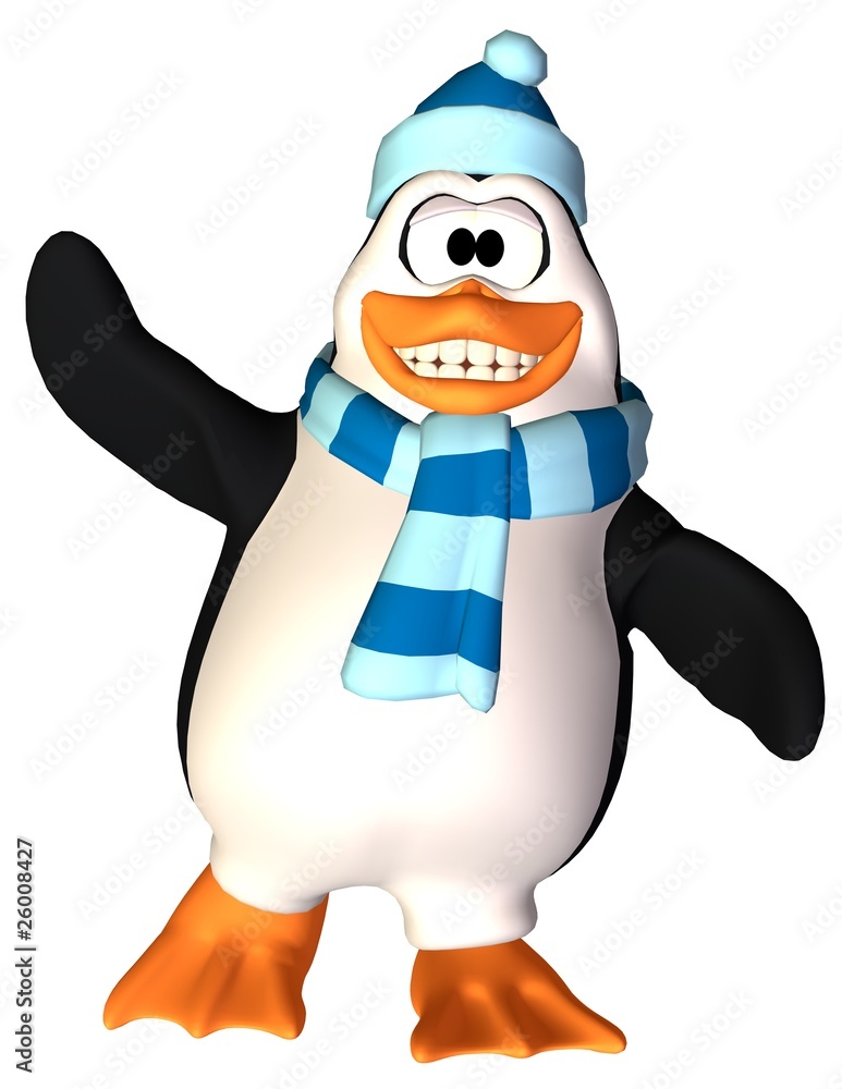 Obraz premium penguin cartoon give me a hug