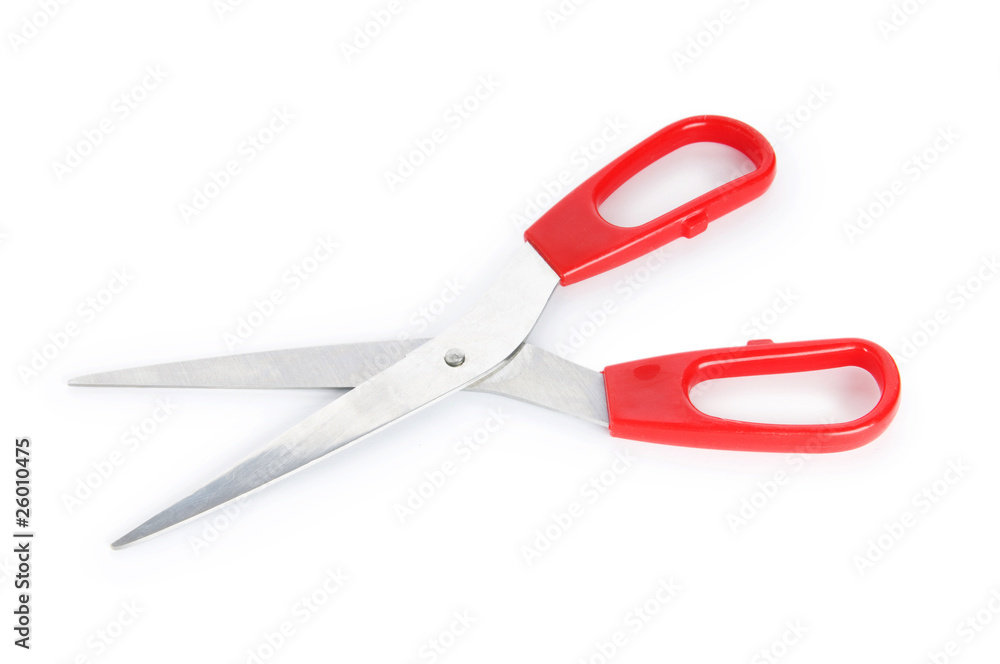 Pair of scissors isolated on the white background Pair of scissors isolated on the white background