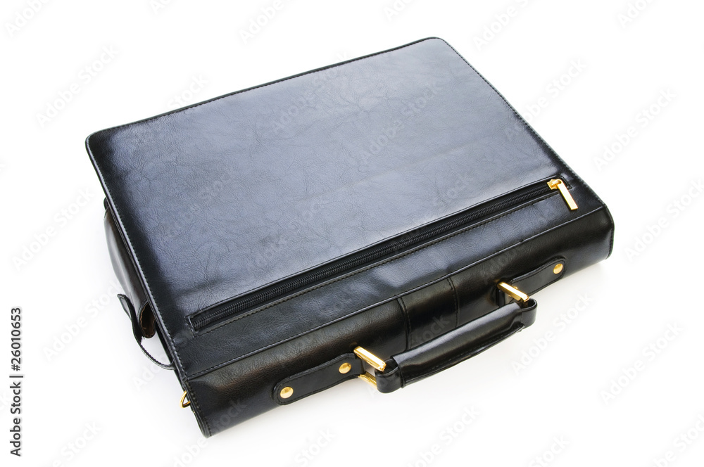 Leather case isolated on the white background Leather case isolated on the white background