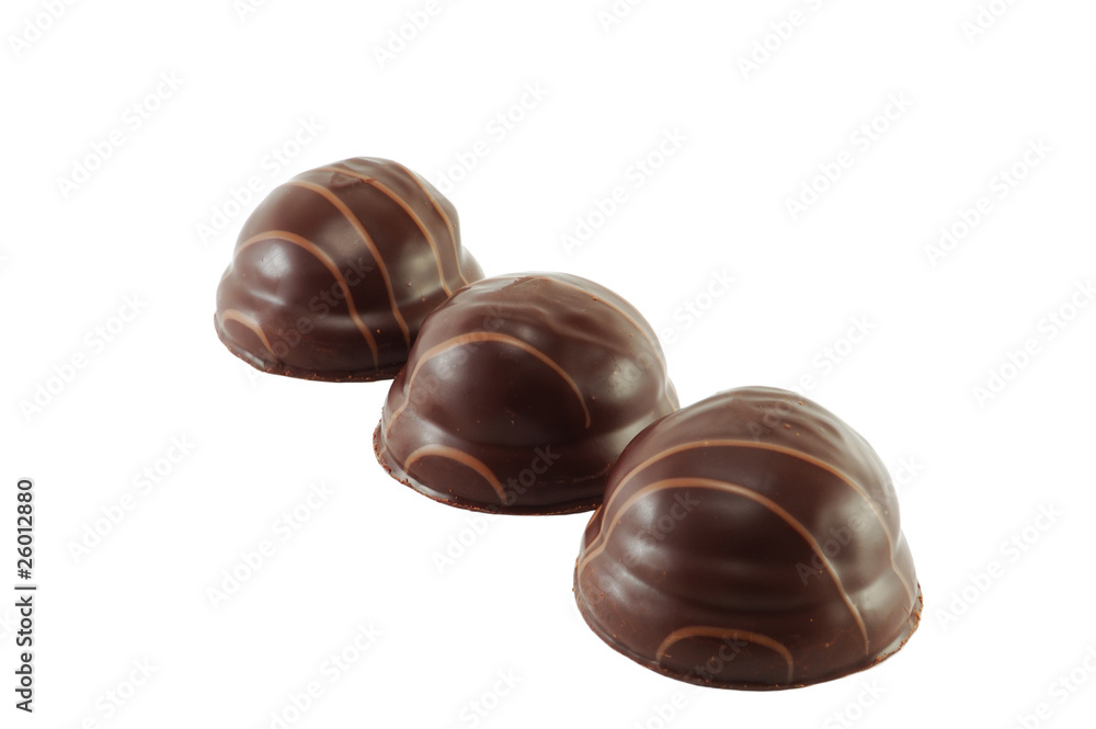 Sweet dessert in chocolate Sweet dessert in chocolate