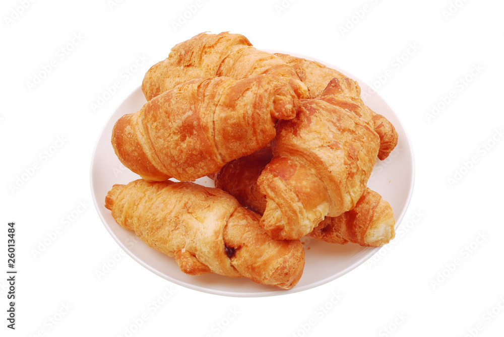 The fresh buns on white The fresh buns on white