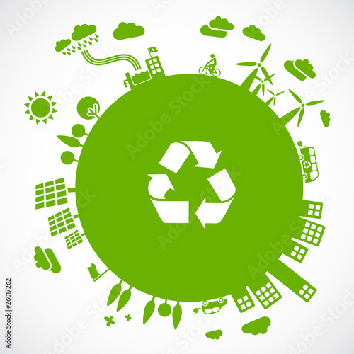 green earth - sustainable development concept