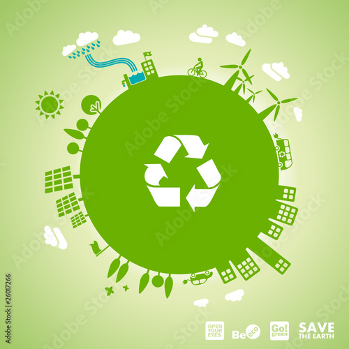 green earth - sustainable development concept