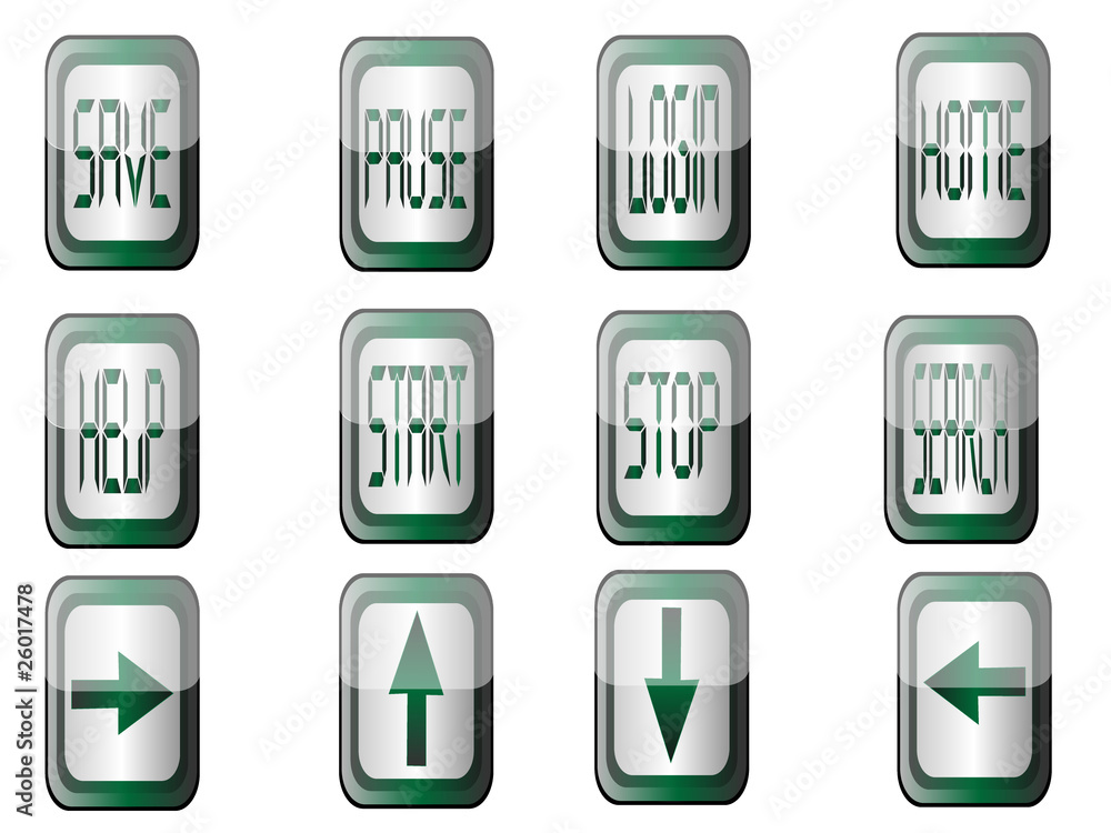 web buttons isolated on white background web buttons isolated on white background