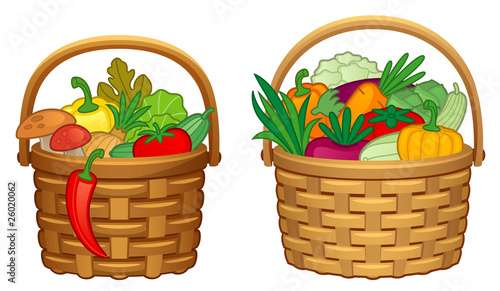 Vegetables in basket