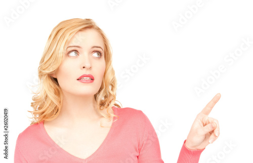 Wallpaper Mural businesswoman pointing her finger Torontodigital.ca