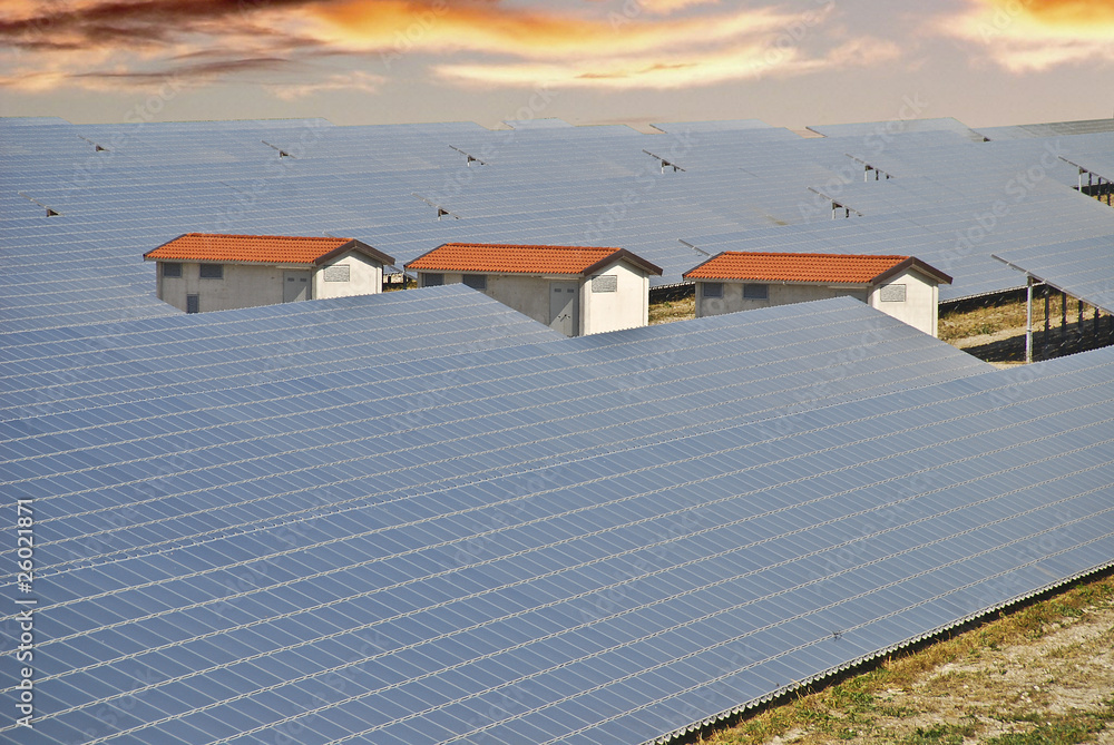 Fototapeta premium pannelli fotovoltaici