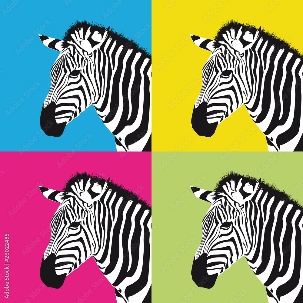 art zebra Stock Vector | Adobe Stock