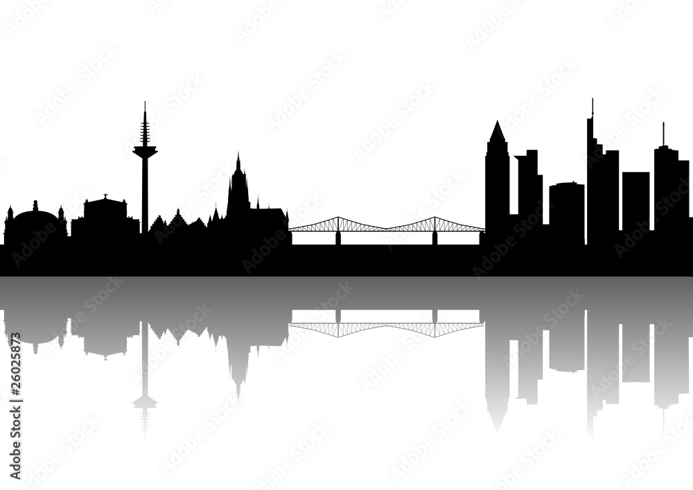 Fototapeta premium Frankfurt Silhouette