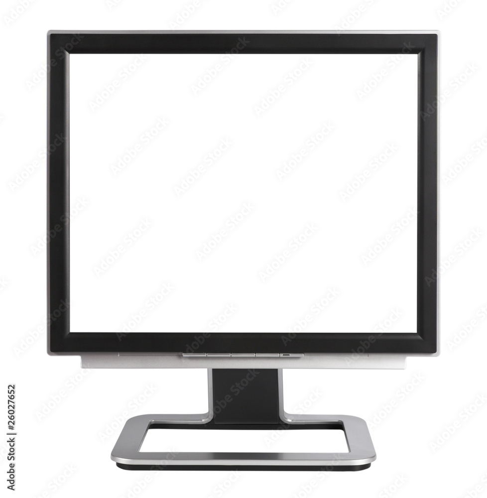 Computer Monitor ,isolated on white with clipping path. Computer Monitor ,isolated on white with clipping path.