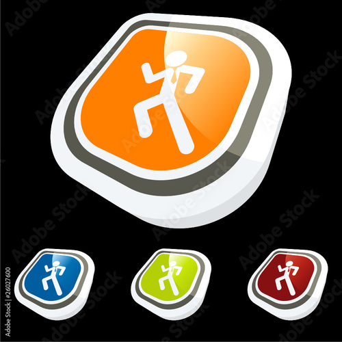 geschäftsmann laufen rennen symbol zeichen