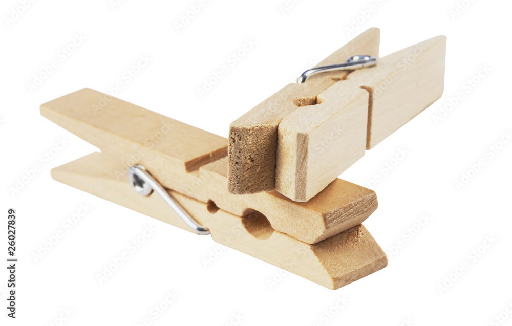 clothespin ,isolated on white with clipping path clothespin ,isolated on white with clipping path