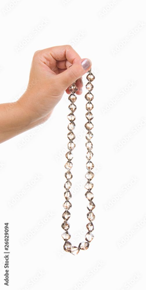 Beads in hand Beads in hand