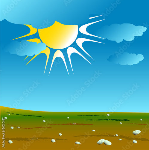 dry fertile soil vector