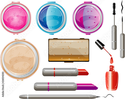 Set of decorative cosmetics, makeup for beauty & fashion