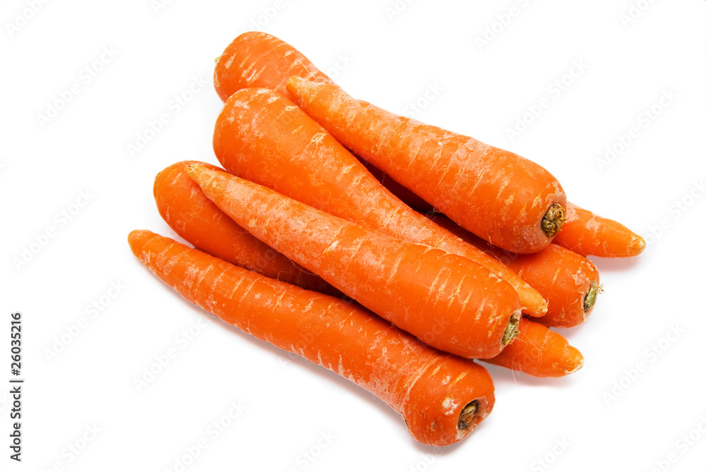 Carrot fresh vegetable group on white background Carrot fresh vegetable group on white background