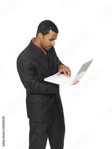 businessman - carrying laptop photo