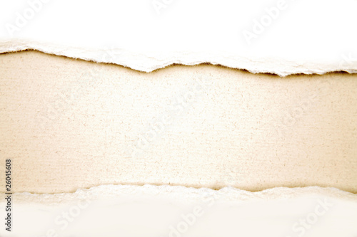 Ripped brown paper texture background