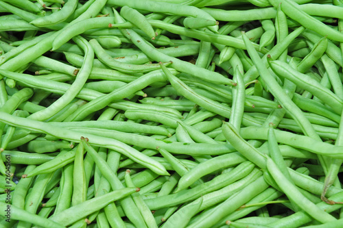 green bean in the market
