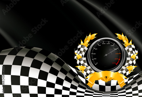Racing Background, black