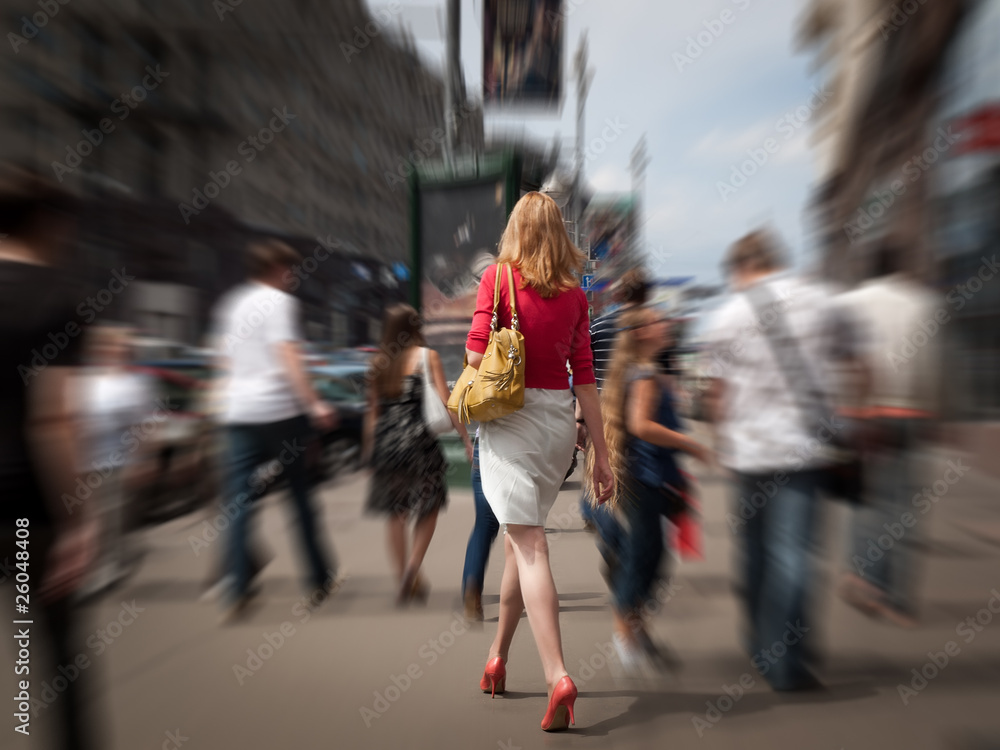 Woman on street