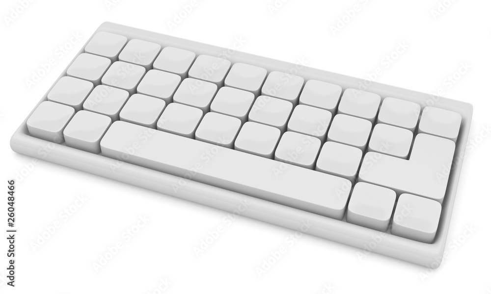 Keyboard isolated on white background