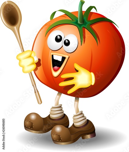 Pomodoro Cartoon-Tomato-Vector