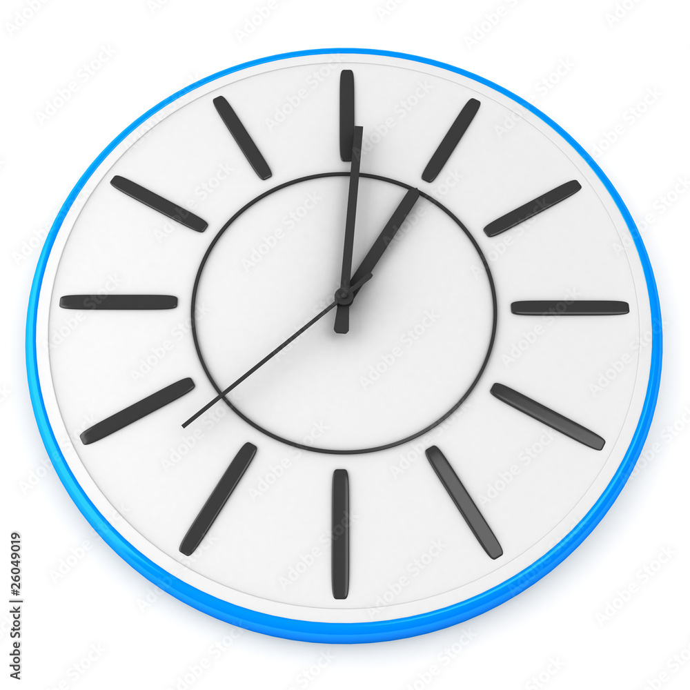 Clock isolated on white background Clock isolated on white background