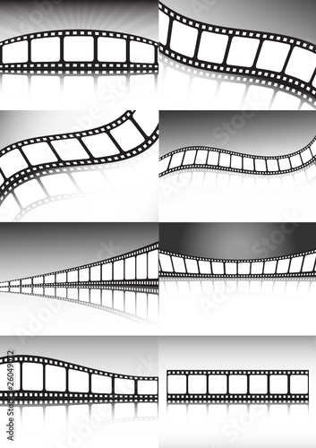 Vector film  backgrounds - cinema and film backgrounds