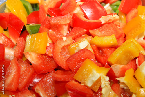 cooking ingredients-pepper salad
