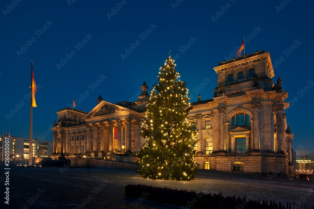 Reichstag Berlin Weihnachten